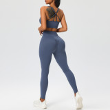 Custom Logo Women Active Wear Set Sports Bra Gym Fitness Yoga Set Gym Clothes Leggings for Women