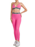 Women's High Quality Custom Logo Two- Piece Fitness Cross Bra High Waist Leggings Fitness Gym Yoga Sets