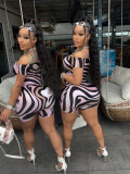 New Arrivals Fashion Digital Print Summer Stylish Designer One Piece Playsuit Jumpsuit