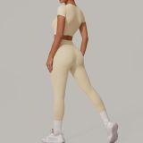 High Quality Women's Yoga Bra Activewear Sports Crop Top Hip Lift Leggings Gym Fitness Yoga Sets