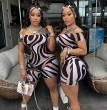 New Arrivals Fashion Digital Print Summer Stylish Designer One Piece Playsuit Jumpsuit