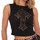 BR5513 Embroidered Hot Diamond Pattern Skinny Fit Casual Clothing