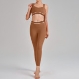 New Design Women's Sportswear Yoga Fitness Gym Bra Vest Running Leggings Workout Set Fitness Yoga Set