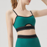 2 Piece Tracksuit Set Gym Running Yoga Sportswear Sports Bra Crop Tank High Waist Shorts Yoga Set for Women