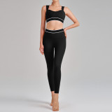 New Design Women's Sportswear Yoga Fitness Gym Bra Vest Running Leggings Workout Set Fitness Yoga Set