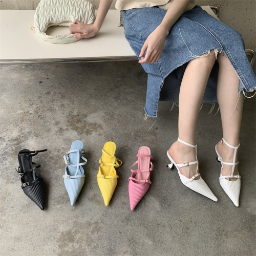 Customized Soft Ladies Summer Sandals Wholesale Designer Patent Leather Female Footwear Latest Casual High Heels Shoes for Women