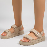 For Busy Girl BY48 2025 White Beach Summer Designer Flat Sandals for Women Ladies Platform Shoes Fashion Trend & Breathable