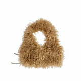 New European and American Style Fur Vest Imitation Beach Wool Sexy Backless Halter Pullover Curly Wool Leg Warmers Set