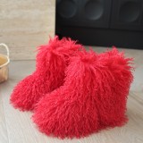 New Children's Snow Boots Warm Wool-like Beach Wool Fur Boots Fur Boots Kids Boots