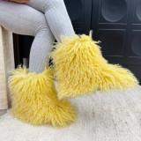 New Children's Snow Boots Warm Wool-like Beach Wool Fur Boots Fur Boots Kids Boots