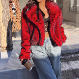 European and American Style Faux Fox Fur Coat New Winter Thickened Warm Long Sleeve Short Fur Coat In Stock