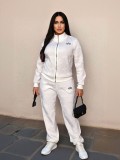 Yoga Autumn European Collection Light Luxury Gold and Silver Thread Hooded Sweatshirt and Pants Two-Piece Sports Casual Knit Set
