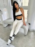Summer New Yoga Set: Push-Up Sports Vest, High-Waisted Butt-Lifting and Tummy-Tightening Fitness Set, Sports Underwear