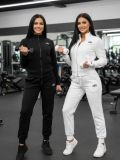 Yoga Autumn European Collection Light Luxury Gold and Silver Thread Hooded Sweatshirt and Pants Two-Piece Sports Casual Knit Set