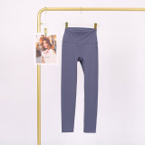 LULU Cross-Border Tight-Fitting Nude-Feel Yoga Pants Peach Butt-Lifting Training Fitness Long Pants Elastic Sports Cropped Pants for Women