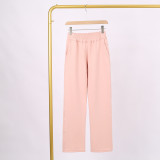 LULU (in stock) Yoga wide-leg high-waisted loose casual air-layer sweatpants with slight flare for sports