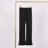 LULU Nude High-Waisted Drawstring Cargo Pants with Pockets for Women, Loose Slimming Long Pants for Yoga, Sports, and Fitness