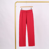 LULU (in stock) Yoga wide-leg high-waisted loose casual air-layer sweatpants with slight flare for sports