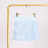 LULU accordion skirt for fitness and sports, two-piece design, anti-exposure, elastic and breathable, pleated tennis skirt for women, fashionable and versatile