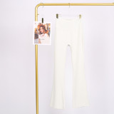 LULU high-waisted flared pants for women, high elasticity, slimming, brushed fabric, naked feel, suitable for sports, fitness, and yoga, can be worn outside in spring and autumn