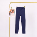 LULU Cross-Border Tight-Fitting Nude-Feel Yoga Pants Peach Butt-Lifting Training Fitness Long Pants Elastic Sports Cropped Pants for Women