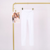 LULU Cross-Border Tight-Fitting Nude-Feel Yoga Pants Peach Butt-Lifting Training Fitness Long Pants Elastic Sports Cropped Pants for Women