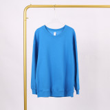 LULU (in stock) Women's yoga wear long-sleeved round-neck sweatshirt, high elasticity, loose fit, long-sleeved round-neck sweatshirt with air layer