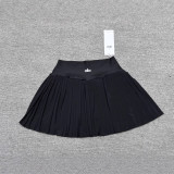 Spring and summer yoga short skirt, pleated skirt, sports fitness running anti-exposure quick-dry faux two-piece tennis skirt pants