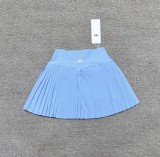 Spring and summer yoga short skirt, pleated skirt, sports fitness running anti-exposure quick-dry faux two-piece tennis skirt pants