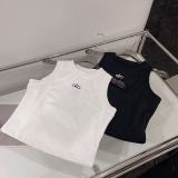 In-stock spring/summer new model: Women's fitness sports tennis quick-dry tank top + anti-exposure half skirt set