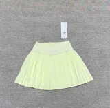 Spring and summer yoga short skirt, pleated skirt, sports fitness running anti-exposure quick-dry faux two-piece tennis skirt pants