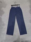 Spring casual sports sweatpants for women, high-waisted wide-leg pants with ribbons, loose-fitting, slimming, and drapey casual pants