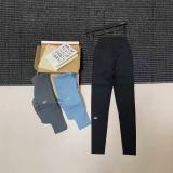 Summer new style nude-feel tight pants, yoga pants, shark sports pants, women's cropped leggings for outdoor wear
