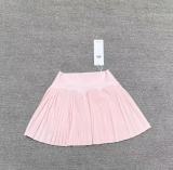 Spring and summer yoga short skirt, pleated skirt, sports fitness running anti-exposure quick-dry faux two-piece tennis skirt pants