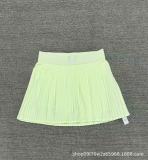 Spring and summer tennis skirt, sports pleated skirt, fitness outdoor anti-exposure running short skirt, yoga pants skirt for women
