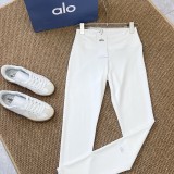 In-stock flared yoga pants for summer, suitable for sports and casual wear, versatile, with a cooling effect, high elasticity, tummy control, and butt-lifting effect