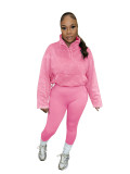 HR24069 European and American women's clothing, cross-border supply, washed top + yoga pants sports casual two-piece set