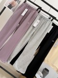 In stock 26 Spring/Autumn new straight drawstring terry sweatpants, casual sports wide-leg pants, loose, comfortable and versatile