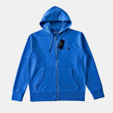 2025 Cross-Border Foreign Trade RL Sweatshirt with Pony Logo Embroidery, Hooded Sweatshirt for Men and Women, Casual Zip-Up Jacket