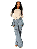 HR88007 European and American fashion women's clothing, detachable pant legs, stretch denim multi-wear shorts and long pants