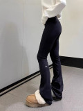 In-stock flared yoga pants for summer, suitable for sports and casual wear, versatile, with a cooling effect, high elasticity, tummy control, and butt-lifting effect