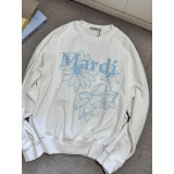 Trendy brand sweatshirt with daisy and dachshund prints and embroidery, same style as Jin Gaoyin, pure cotton round-neck top for women, street fashion brand