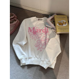 Trendy brand sweatshirt with daisy and dachshund prints and embroidery, same style as Jin Gaoyin, pure cotton round-neck top for women, street fashion brand