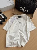 aL Spring/Summer New Letter Print Short Sleeve T-Shirt for Women, Loose Design, Unique Fashion Casual Top, Round Neck