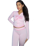HR25071 European and American fashion women's clothing cross-border supply printed hooded long-sleeve thumb-hole micro-flare two-piece set