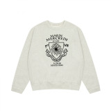 Trendy brand sweatshirt with daisy and dachshund prints and embroidery, same style as Jin Gaoyin, pure cotton round-neck top for women, street fashion brand