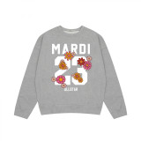Trendy brand sweatshirt with daisy and dachshund prints and embroidery, same style as Jin Gaoyin, pure cotton round-neck top for women, street fashion brand