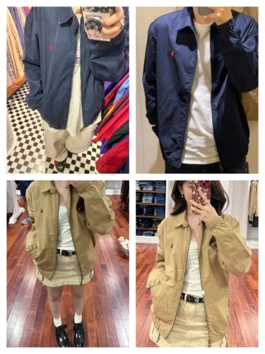In stock 2025 Spring and Autumn Ralph Lauren Embroidered Polo Collar Jacket for Couples, Casual and Versatile