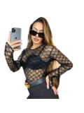 [Hot Sale - Promotion] Y71199 European and American Women's Clothing Cross-Border Sexy See-Through Mesh Dress