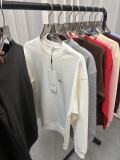 A10 cross-border new model ALO original logo round neck long sleeve loose-fitting couple's sweatshirt, solid color, simple style, versatile
